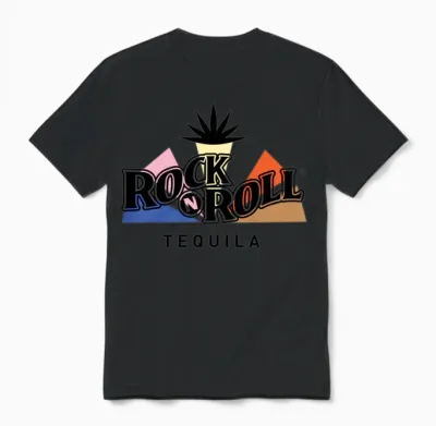 Rock N Roll Tequila Fifth Collection Unisex T-Shirt - Black