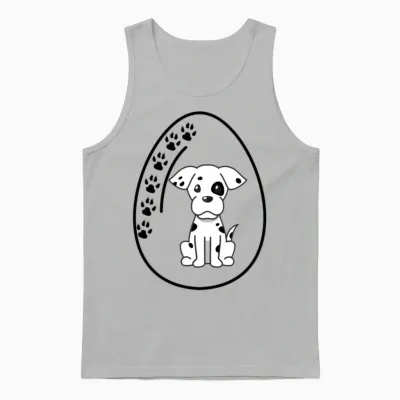 Dog in the Egg Egg Dog Unisex Tank Top - Ash