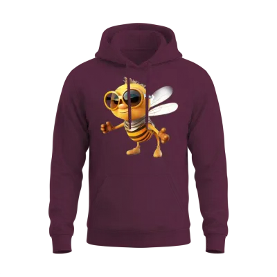 Design Your Own Bee Unisex Hoodie - Maroon