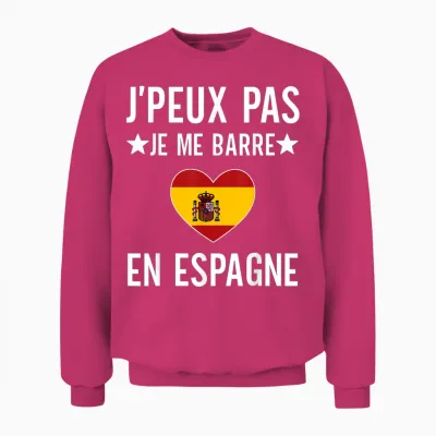 I Can Not I Bar in Spain Gift Travel Spanish Unisex Sweatshirt - Heliconia