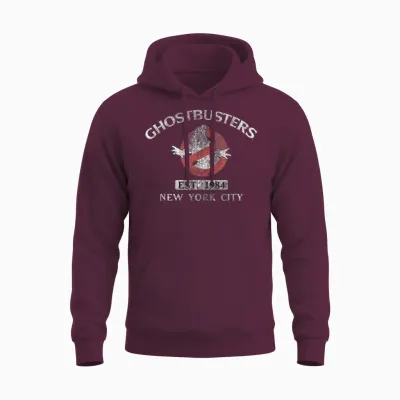 Ghostbusters Est. 1984 New York City Retro Movie Unisex Hoodie - Maroon