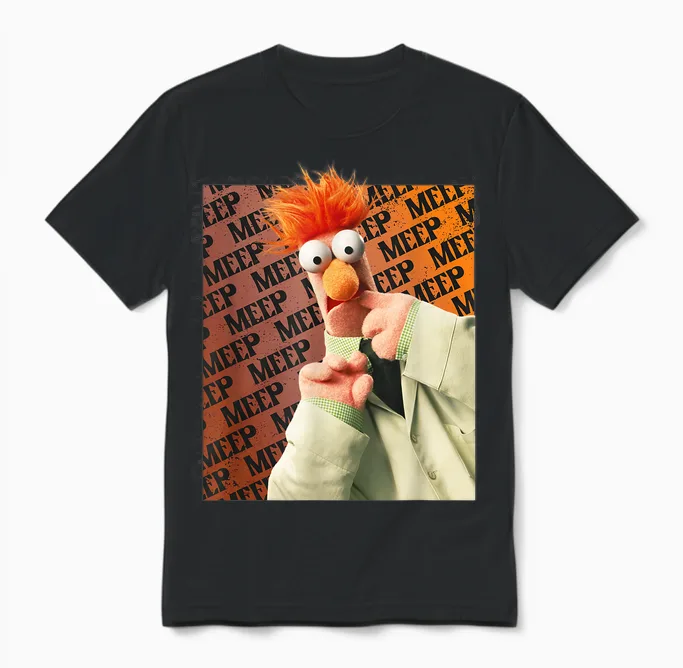 The Muppets Beaker Unisex T-Shirt in Black