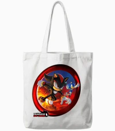 Sonic the Hedgehog, Fearless: Year of Shadow Key Art Tote Bags - White