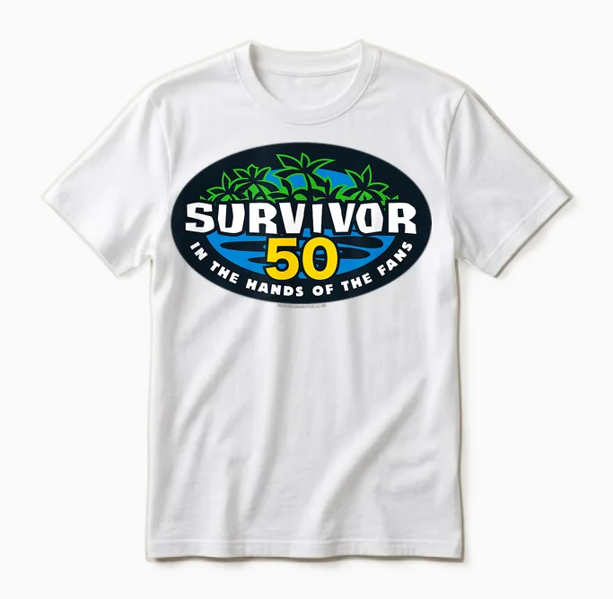 Survivor Season 50 Logo Officially Licensed Unisex T-Shirt in White