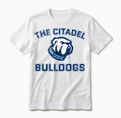 The Citadel Bulldogs | Produit Officiel De La Ncaa | Tcb1005 Unisex T-Shirt - White