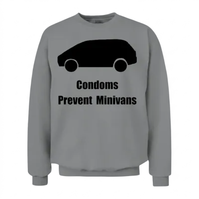 Prevent Minivans Funny Unisex Sweatshirt - Sport Grey