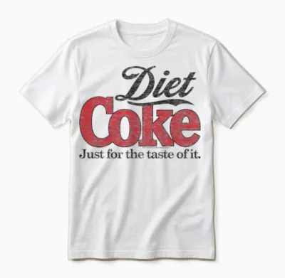Coca-Cola - Diet Coke Retro Logo Unisex T-Shirt - White
