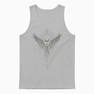 Gothic Punk Dark Fashion Y2k Streetwear Vintage Woman Man Unisex Tank Top - Ash
