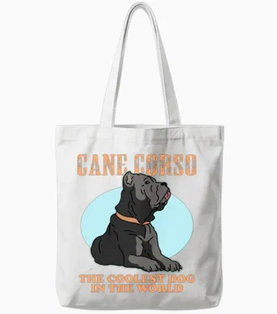 Cane Corso the Coolest Dog Dogs Owner Tote Bags - White