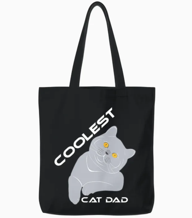 Funny Animals Tote Bags in Black