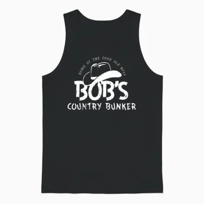Home of the Good Ole Boys Bob's Country Bunker Unisex Tank Top - Black