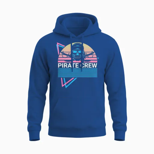 Pirate Crew Retro Unisex Hoodie - Royal