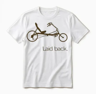 Laid Back Recumbent T Unisex T-Shirt - White