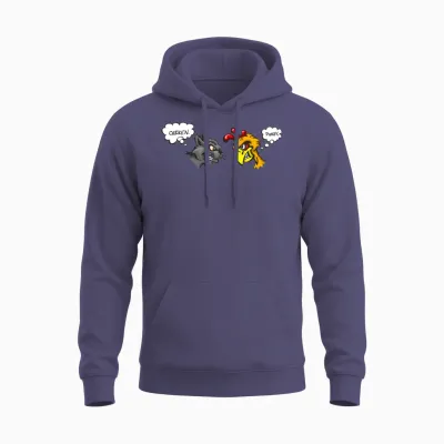 The Chicken and the Pussy Unisex Hoodie - Heather Sport Dark Navy