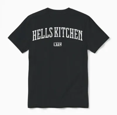 Hells Kitchen New York City Vintage Unisex T-Shirt - Black