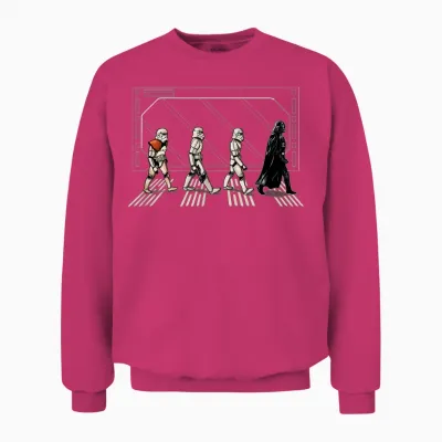 Star Wars Classic Darth Vader & Stormtroopers Abbey Road Unisex Sweatshirt - Heliconia