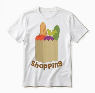 Shopping Unisex T-Shirt - White