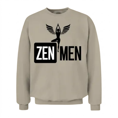 Zen Men Retro Unisex Sweatshirt - Sand