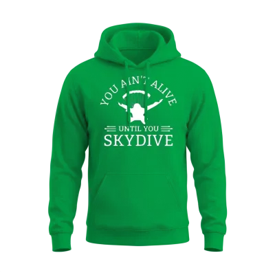 Skydive, Skydiving, Skydiver Unisex Hoodie - Irish Green