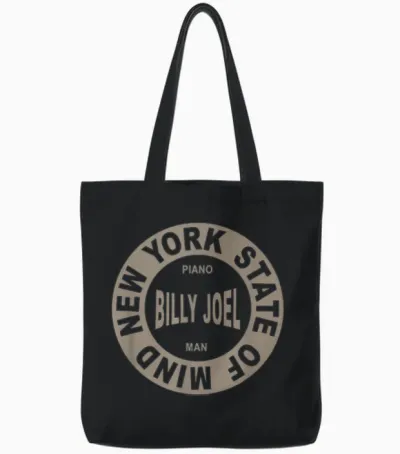 Billy Joel - New York State of Mind Tote Bags - Black