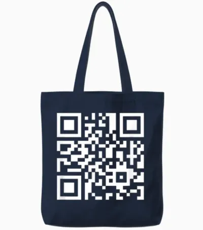 Lustiger Qrcode Spruch Ich Höre Immer Nur Mimimi Tote Bags - Navy