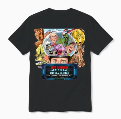 Jeff Dunham Colorado Springs, Co (2026) Unisex T-Shirt - Black