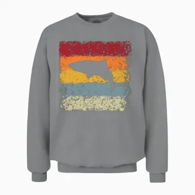 Shark Retro Unisex Sweatshirt - Sport Grey