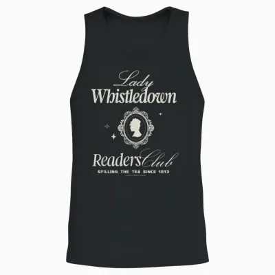 Bridgerton Lady Whistledown Readers Club Officially Licensed Unisex Tank Top - Black