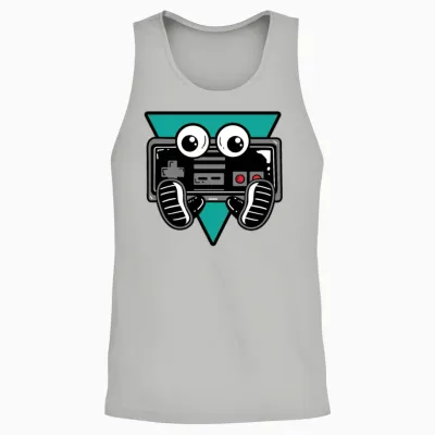 Gaming Controller Nerdy Unisex Tank Top - Ash