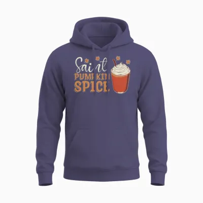 Thanksgiving Funny Unisex Hoodie - Heather Sport Dark Navy