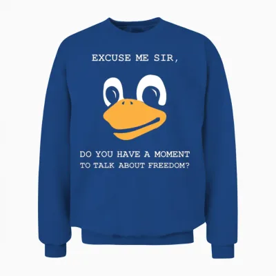 Tux Lord and Saviour1 Pods 01 New 01 Unisex Sweatshirt - Royal