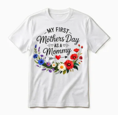 Mein Erster Muttertag Als Mama Muttertag 2026 Neue Mama Unisex T-Shirt - White