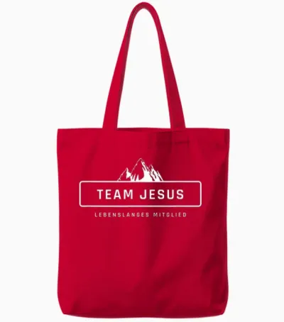 Team Jesus Lebenslanges Mitglied Christlich Damen Herren Tote Bags - Red