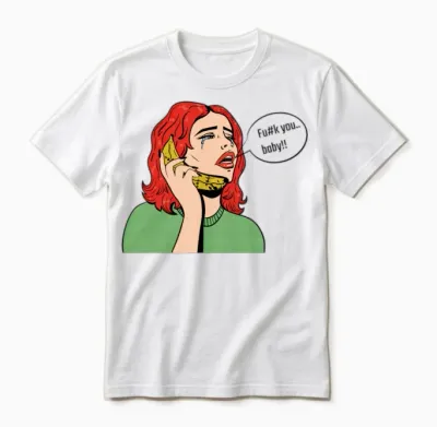 Retro Lady Unisex T-Shirt - White