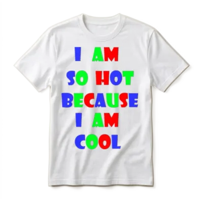 Hot and Cool Retro Unisex T-Shirt - White