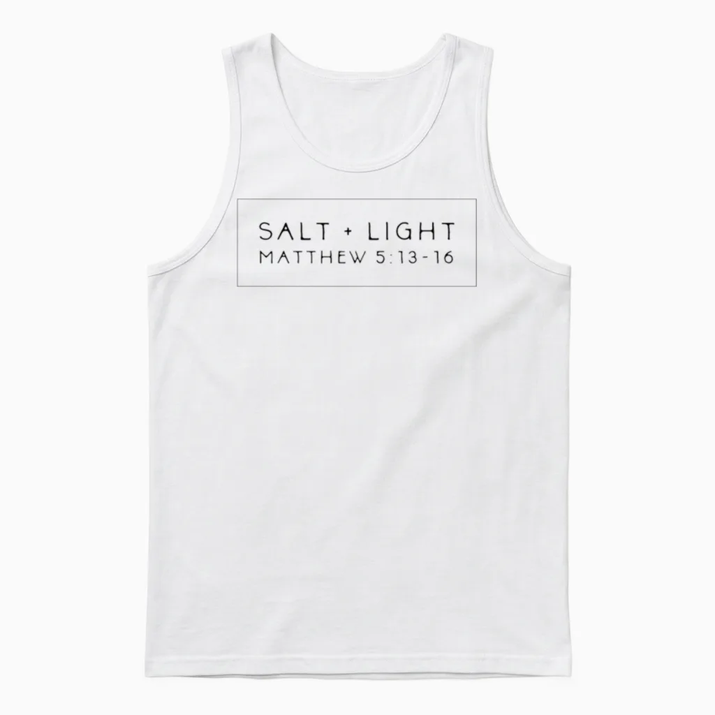 Salt Light Matthew Unisex Tank Top in White