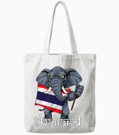 Thailand T-Shirt, Thai Clothing, Thailand for Women and Men Tote Bags - White