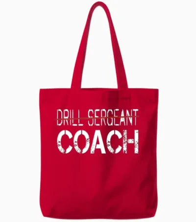 Drill Sergeant - Coach Tote Bags - Red