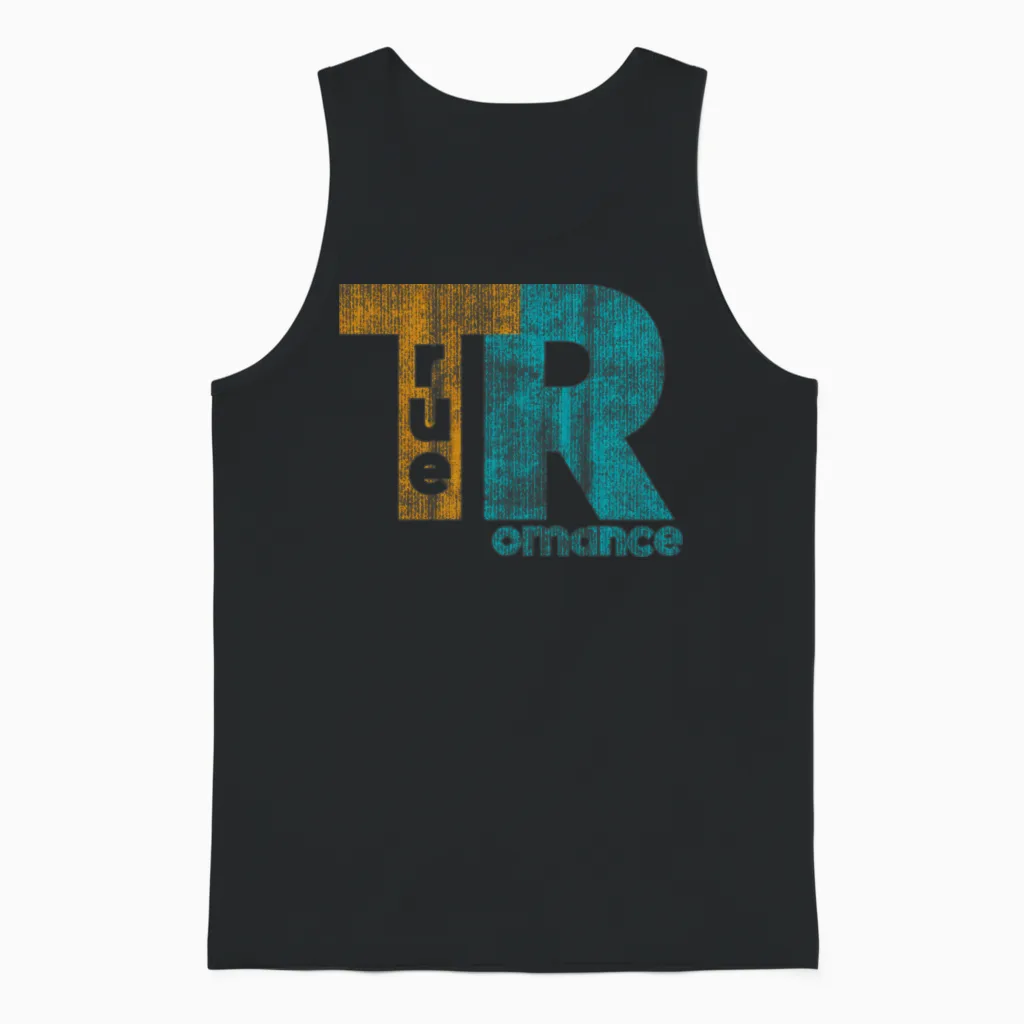 True Romance Vintage Retro Unisex Tank Top in Black
