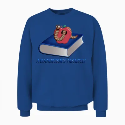 A Bookworm's Paradise Unisex Sweatshirt - Royal