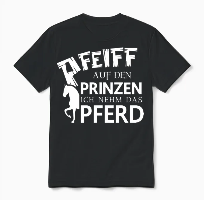 Horse Quote Lovers Unisex T-Shirt in Black
