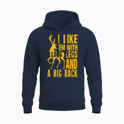 Funny Deer Hunting Quote Gift for Hunters T-Shirt Small Unisex Hoodie - Navy