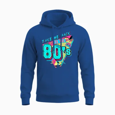 Bringen Sie Mich Zurück in Die 80er Jahre Vintage 1980er Made in the 80ers Lover Unisex Hoodie - Royal