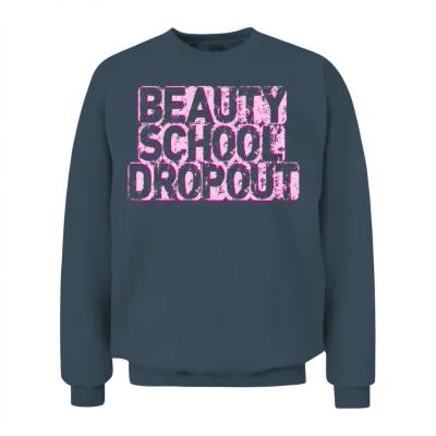 Beauty School Dropout Pink Girls Unisex Sweatshirt - Dark Heather