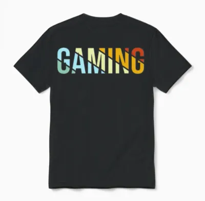 Gaming Retro Unisex T-Shirt - Black