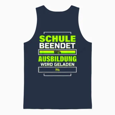 Schulabschluss Realschule 10 Klasse Hauptschule Ausbildung Unisex Tank Top - Navy