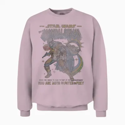 Star Wars Mandalorian Comic Unisex Sweatshirt - Light Pink
