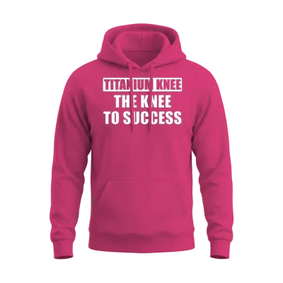 Knee Surgery Recovery New Knee Knee Replacement Unisex Hoodie - Heliconia