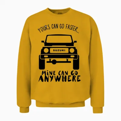 Suzuki Samurai Humorous Unisex Sweatshirt - Gold