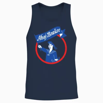 Ahoj Brause Unisex Tank Top - Navy